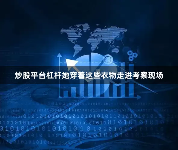 炒股平台杠杆她穿着这些衣物走进考察现场