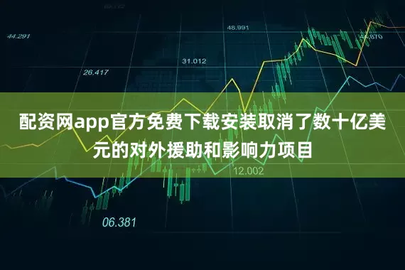 配资网app官方免费下载安装取消了数十亿美元的对外援助和影响力项目